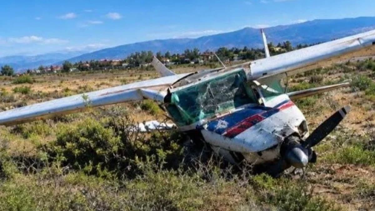 AVIONETA CAE EN TARIJA 