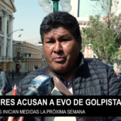 EVO MORALES PRETENDE GOLPEA A GOBIERNO