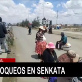 AV. 6 DE MARZO CONTINÚA BLOQUEADA POR GREMIALES