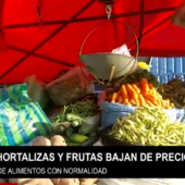 COMERCIANTES AFIRMAN QUE VERDURAS LLEGAN CON NORMALIDAD