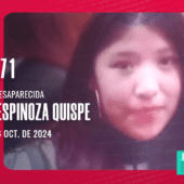 ADOLESCENTE DESAPARECIDA: SOLEDAD STEFANI ESPINOZA QUISPE, 14 AÑOS.