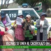 PROTESTA EN LA CEJA: VECINAS DE EL ALTO SE UNIERON AL CACEROLAZO EXIGIENDO SOLUCIONES