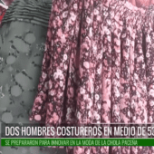 DOS CABALLEROS QUIEREN ABRIR SU NEGOCIO DE COSTUREROS DE POLLERA PARA LA CHOLA PACEÑA