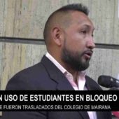 HABRÍAN OBLIGADO A ESTUDIANTES DE UN COLEGIO A BLOQUEAR CARRETERAS.