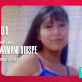 PERSONA DESAPARECIDA: YASMINA MAMANI QUISPE, 18 AÑOS.