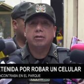 ADOLESCENTE ROBÓ CELULAR A OTRA JOVEN EN EL PARQUE LAIKACOTA.