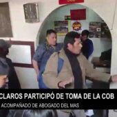 CLAROS Y SEGUIDORES DE EVO MORALES PARTICIPARON EN LA TOMA DE LA COB DONDE SE REGISTRARON DESTROZOS.