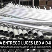 MÁS DE 300 LUMINARIAS SON ENTREGADAS AL DISTRITO 8 CON UNA INVERSIÓN DE MÁS DE BS. 1 MILLÓN.