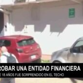 JOVEN EN SITUACIÓN DE CALLE INTENTÓ ROBAR UN BANCO DURANTE LA MADRUGADA DE ESTE LUNES.