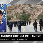 EVO ANUNCIA HUELGA DE HAMBRE PARA EXIGIR INSTALACIÓN DE DOS MESAS DE DIÁLOGO.