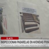 Pasarelas sin rejas en El Alto representan peligro