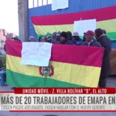 Trabajadores de EMAPA exigen cumplimiento de salarios