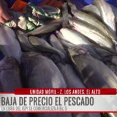 El precio del pescado baja en El Alto: libra de pejerrey alcanza Bs 30