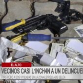 Ladrón ingresa a dos viviendas con arma de juguete y sus cómplices logran escapar