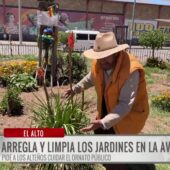 Guillermo embellece El Prado de El Alto con su tiempo, esfuerzo y dinero