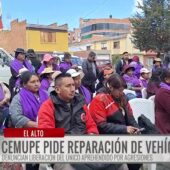 Transportistas exigen reparación de vehículos y cuestionan liberación de agresor tras inauguración de nueva línea
