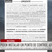 Puerto Aguirre acusa a la Aduana Nacional de bloquear importación de combustibles