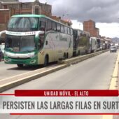 La población esta molesta por larga espera para conseguir carburantes