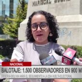 Observa Bolivia desplegará 1.500 observadores en todo el país durante el balotaje