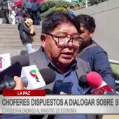 Choferes denuncian que ministro Montenegro actuó en contra del sector transporte y esperan reunión con nuevo gobierno