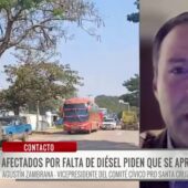 Agustín Zambrana solicita combustible asegurado antes y después del 8 de noviembre