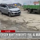Concejo Municipal de El Alto alerta por aumento de baches y exige mantenimiento vial urgente