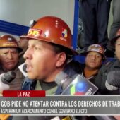 COB se pronuncia contra privatización de servicios básicos y recorte de subvenciones