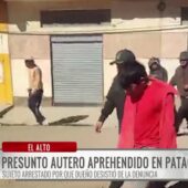 Detienen a pareja en Patacamaya por presunto robo de vehículo