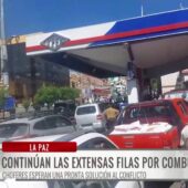 Extensas filas por combustible generan preocupación entre conductores