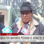 Adultos mayores exigirán bono de Bs 2.000 en ampliado del 4 de noviembre