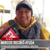 Marcos, quien perdió sus extremidades, recibe apoyo y se convierte en ejemplo de superación