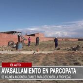 Alertan sobre presuntos grupos delictivos que buscan adueñarse de terrenos en Parcopata