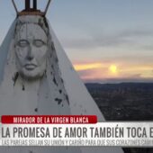 En lo más alto de El Alto, parejas sellan su amor ante la Virgen Blanca