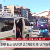 Choferes de El Alto reportan reducción de pasajeros en viajes interprovinciales