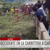 Testigos reportan gritos de auxilio tras accidente en la vía a Caranavi