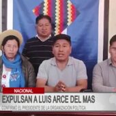 Grover García anuncia la expulsión de Luis Arce del MAS