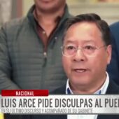 Luis Arce se despide del poder y pide disculpas por errores durante su gestión