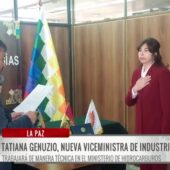 Tatiana Genuzio Patzi asume como Viceministra de Industrialización y Transporte de Hidrocarburos