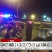 Aumentan los accidentes en la Av. Costanera de El Alto y piden más controles de tránsito