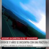 Adolescente peruano sufre fractura de cadera en accidente vial rumbo a Desaguadero