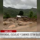 Samaipata enfrenta dificultades en rescate por viento y lluvia tras deslizamiento