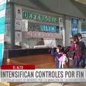 Controles reforzados en Terminal de El Alto por viajes de menores ante fiestas y fin de clases