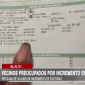 Vecinos preocupados por el incremento de costos en facturas de luz y agua