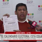 Tahuichi advierte que el calendario electoral se encuentra colapsado tras retrasos en la ley de subnacionales