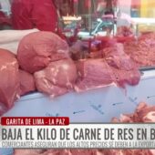 Precio de la carne registra leve descenso en La Paz