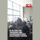 Asamblea de Derechos Humanos supervisa puntos de empadronamiento en El Alto
