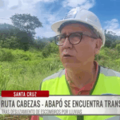 Ruta Cabezas–Abapó vuelve a ser transitable tras deslizamiento de escombros